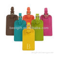 leather vertical colorful custom made luggage tags